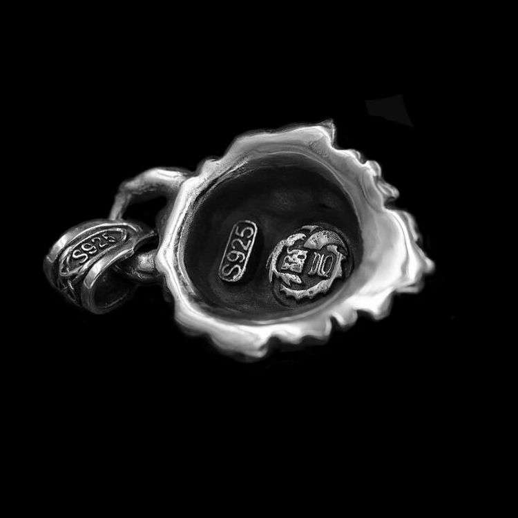 Lion Pendant - 925 Sterling Silver Men's Animal Pendant - Image 4