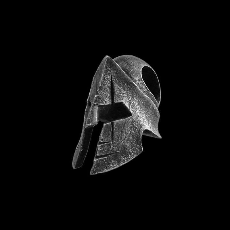 Spartan Helmet Pendant for Men - 925 Silver Warrior Necklace - Image 3