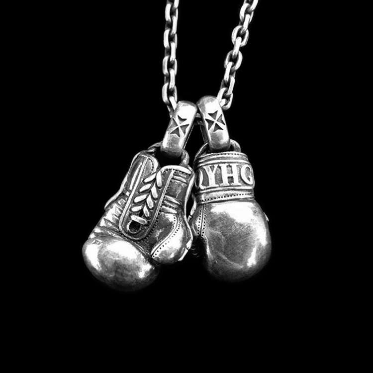 Boxing Glove Gloves Boxing – 925 Silver Pendant Necklace for Men - MENSSKULL 925 silver jewelry