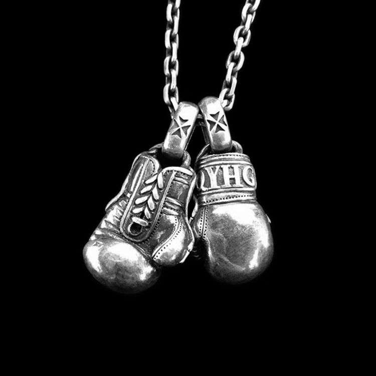 Boxing Glove Gloves Boxing - 925 Silver Pendant Necklace for Men - Image 4
