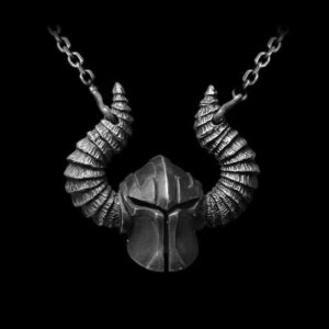 God of War Helmet Pendant - 925 Silver Pendant Necklace for Men