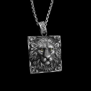 Lion Super Cool Lion - 925 Silver Pendant Necklace for Men