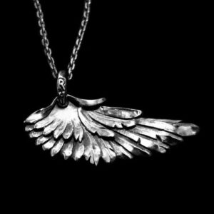 Reborn Feathers Wing - 925 Silver Pendant Necklace for Men