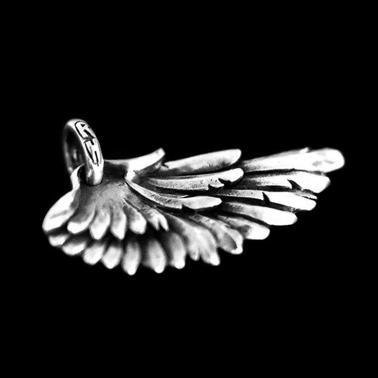 Reborn Feathers Wing - 925 Silver Pendant Necklace for Men - Image 2