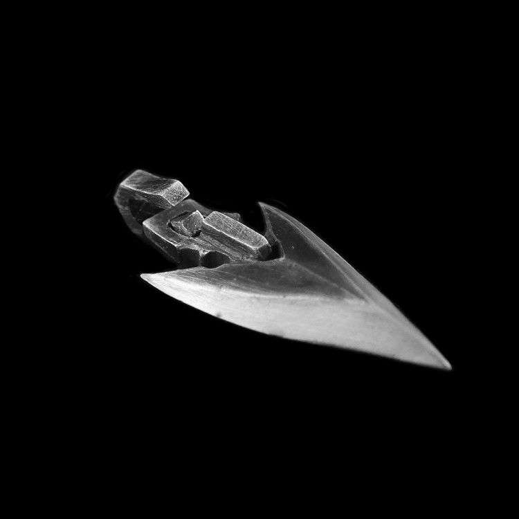 Spearhead Pendant for Men - 925 Silver Assassin Necklace - Image 2