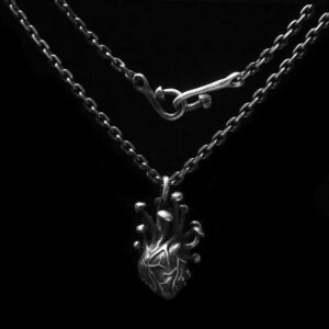 Heart of Growth Heart - 925 Silver Pendant Necklace for Men
