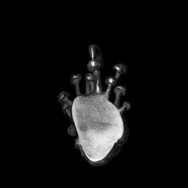 Heart of Growth Pendant for Men - 925 Silver Heart Necklace - Image 3
