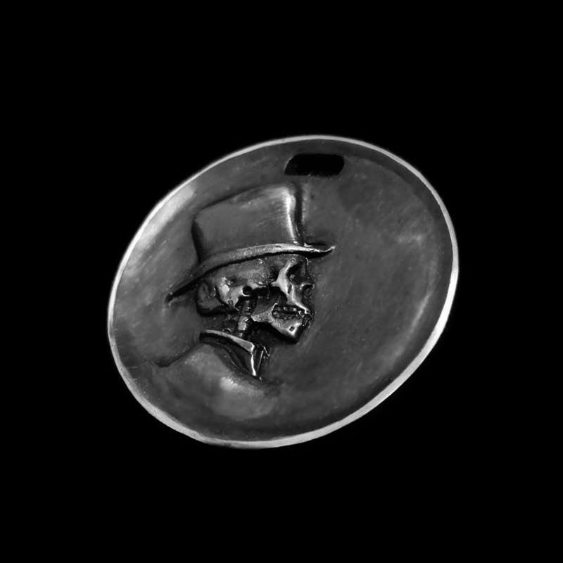 Skull Sir Coin Skull Coin - 925 Silver Pendant Necklace for Men - Image 5