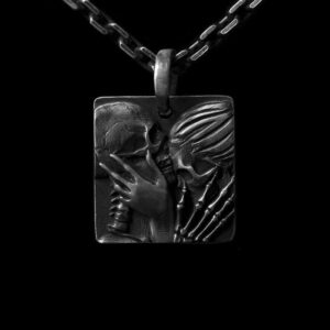 Died Has All Had to Love Skull Love - 925 Silver Pendant Necklace for Men
