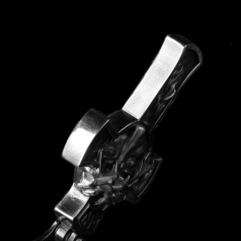 Jesus Christ Cross Thorns Cross - 925 Silver Pendant Necklace for Men - Image 4