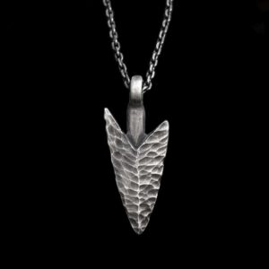 Indian Spears Spearhead - 925 Silver Pendant Necklace for Men