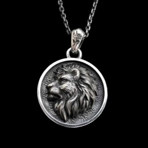 Lion King Pendant - 925 Silver Pendant Necklace for Men
