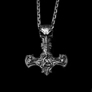 Thunder Hammer Pendant - 925 Silver Pendant Necklace for Men