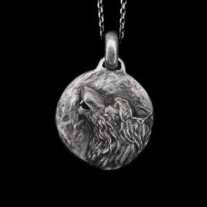 Wolf Head Pendant - 925 Silver Pendant Necklace for Men
