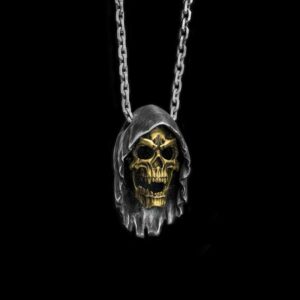 Grim Reaper Skull Grim Reaper - 925 Silver Pendant Necklace for Men