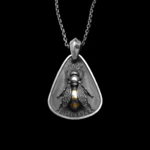 Bee Honeybee - 925 Silver Pendant Necklace for Men