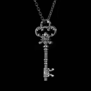 Silver Key Necklace in 925 Sterling Silver | MENSSKULL