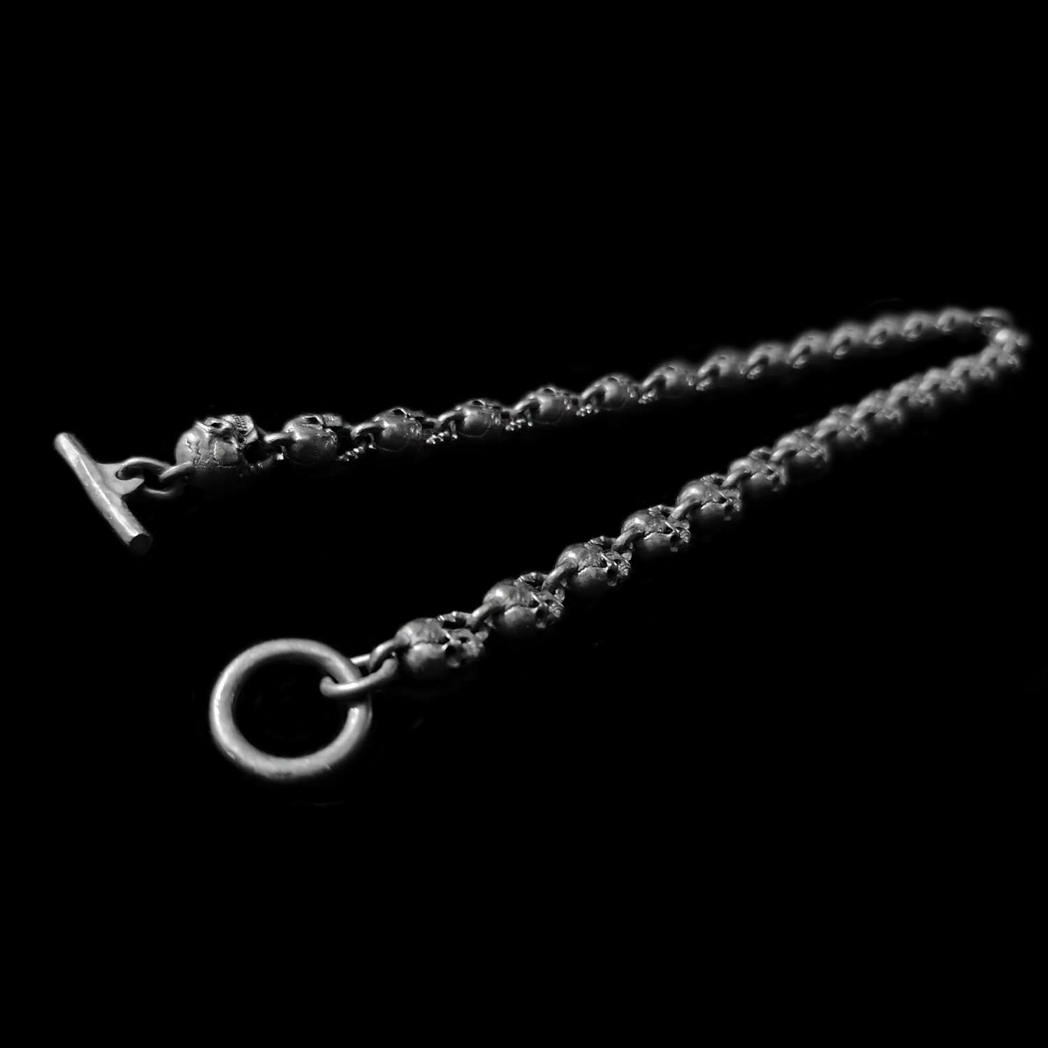 Mens Skull Necklace - 925 Silver Silver Skull Necklace - Image 8