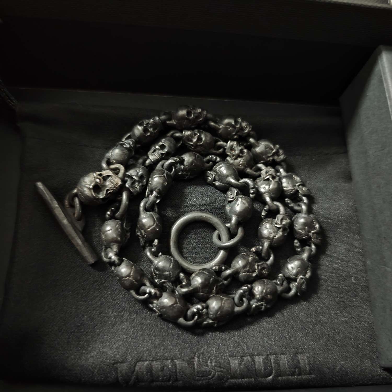 Mens Skull Necklace - 925 Silver Silver Skull Necklace - Image 10