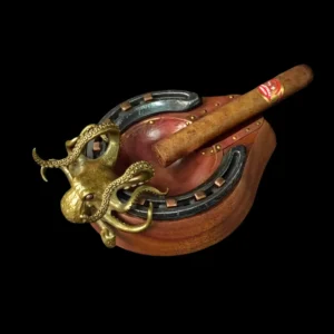 Octopus Cigar Ashtray Brass - Handmade Vintage Octopus Ashtray for Cigar Lovers