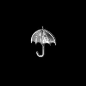 Umbrella Brooch - 925 Silver Whimsical Collar Pin