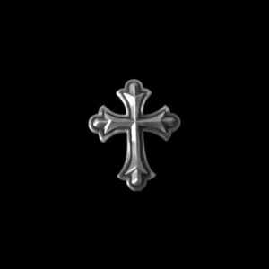 Cross Brooch - 925 Silver Gothic Cross Lapel Pin