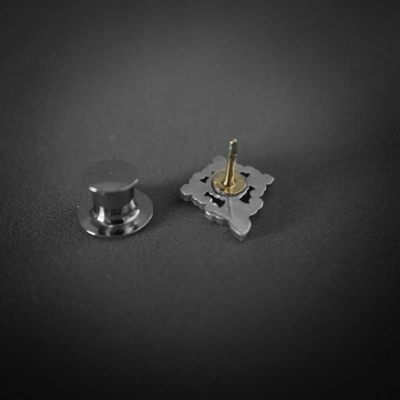 Lucky Flower Brooch for Men - 925 Silver Floral Collar Pin - Image 3