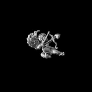 Cupid Brooch - 925 Silver Love Symbol Lapel Pin
