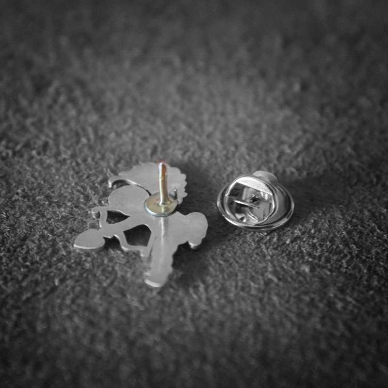 Cupid Brooch for Men - 925 Silver Love Symbol Gift Pin - Image 3