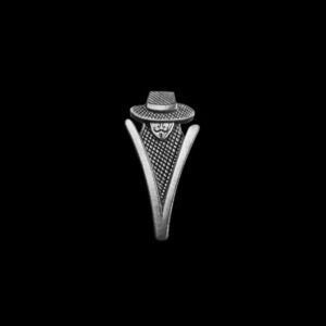 Vendetta Mask Brooch - 925 Silver Gothic Collar Pin