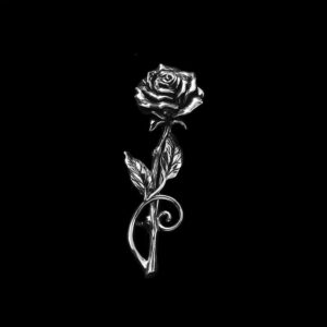 Rose Is the Best Match for Suits - 925 Silver Brooch for Men