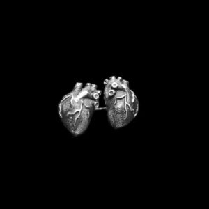 Heart Earrings - 925 Silver Earrings for Men