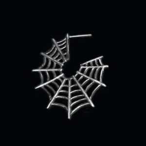 Spider Web Earrings - 925 Silver Earrings for Men