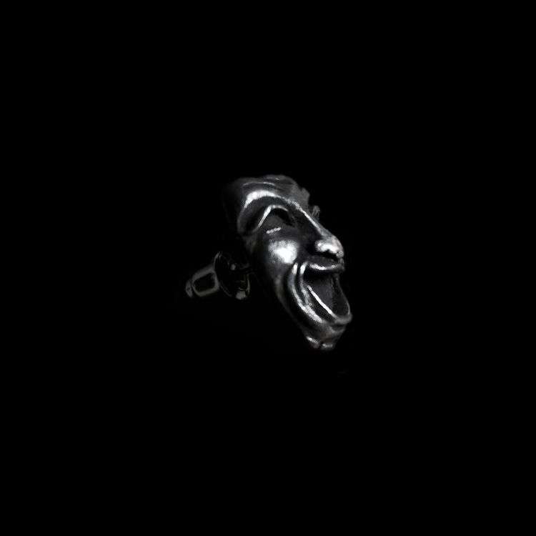 Cry and Smile Earrings - 925 Silver Earrings for Men - Image 3