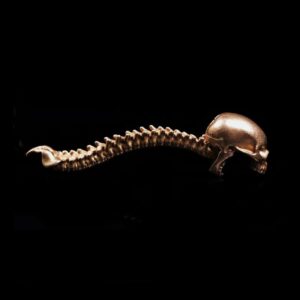 Skull Bottle Opener Screwdriver - Brass Accessory for Men