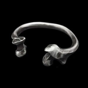 Bone Bracelet - Handmade 999 Silver Skeleton Skull Bracelet for Men