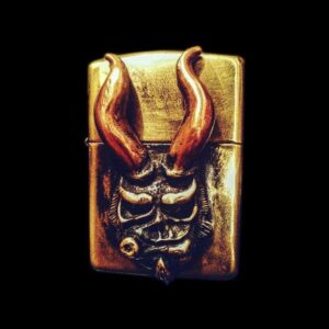 Hell Armor Lighter Case - Brass Lighter Case for Men