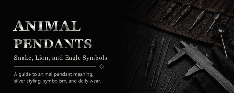 animal pendants guide featured image with silver jewelry workshop tools