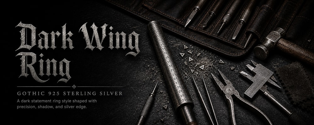 Batman-Inspired Ring MENSSKULL silver jewelry making tools banner