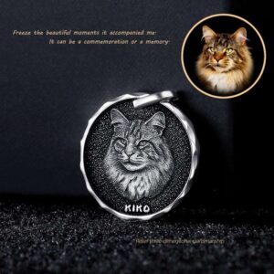 Personalized 925 silver photo coin keepsake
