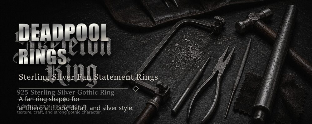 Deadpool rings sterling silver as listed metalsmith tools workshop banner