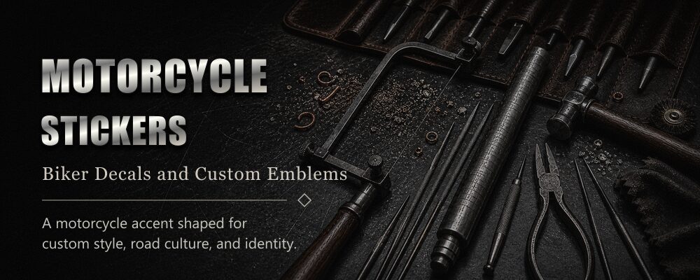 Harley Davidson stickers vinyl or metal badge materials depending on option metalsmith tools workshop banner