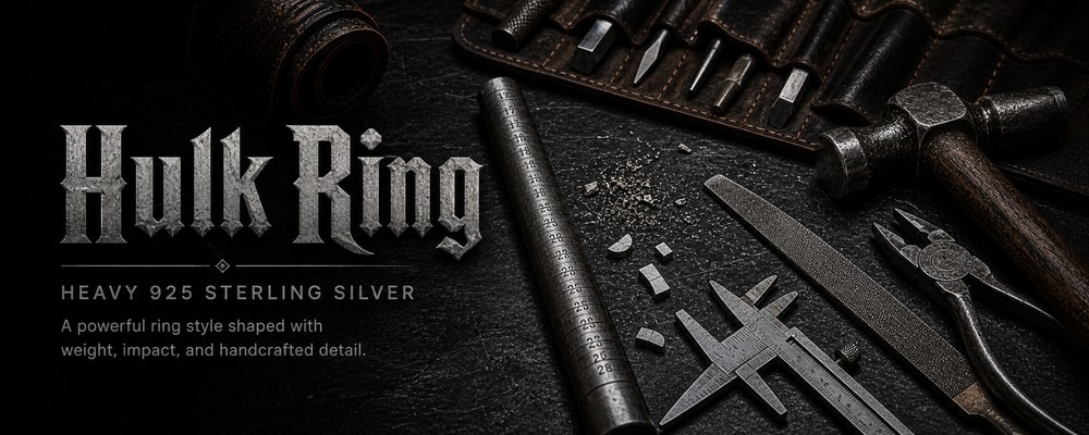 Hulk Ring MENSSKULL silver jewelry making tools banner