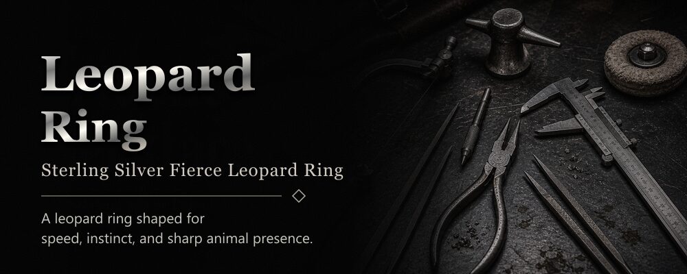 leopard ring sterling silver as listed metalsmith tools workshop banner