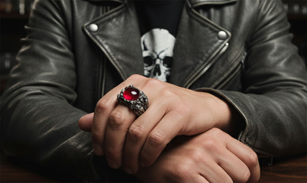 mens silver rings