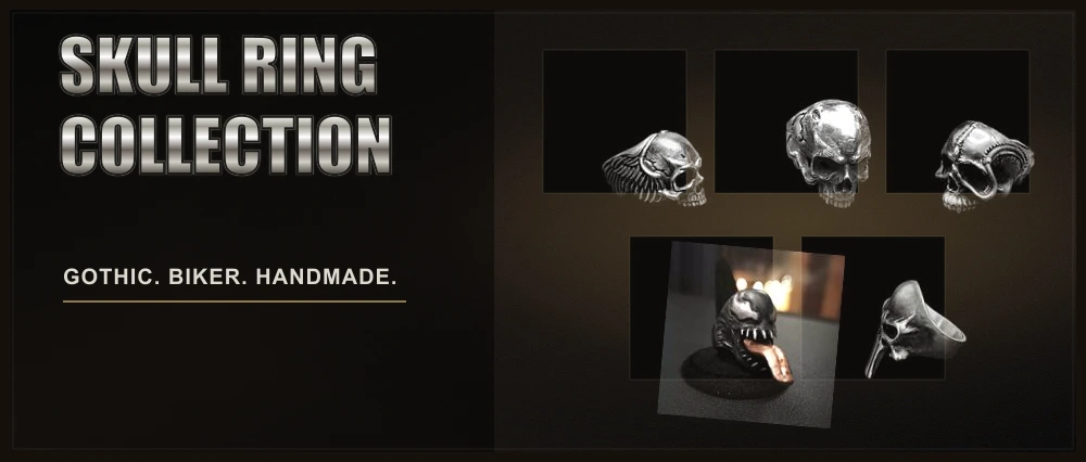 Skull Ring Collection featured image using MENSSKULL media library skull ring imagery