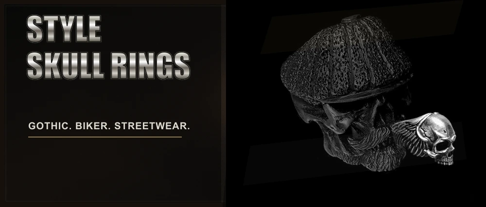 How to Style Skull Rings featured image using MENSSKULL media library skull ring imagery