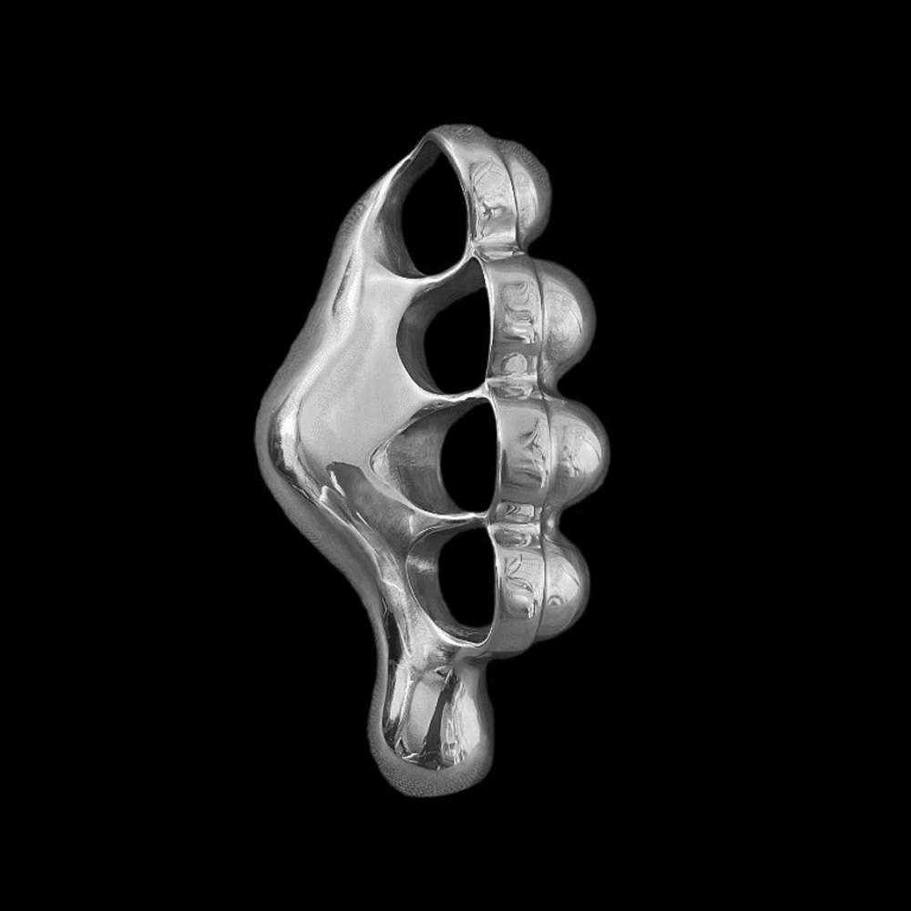 Five Finger Steel Knuckles - Stainless Steel Metal Knuckles for Men - Image 2