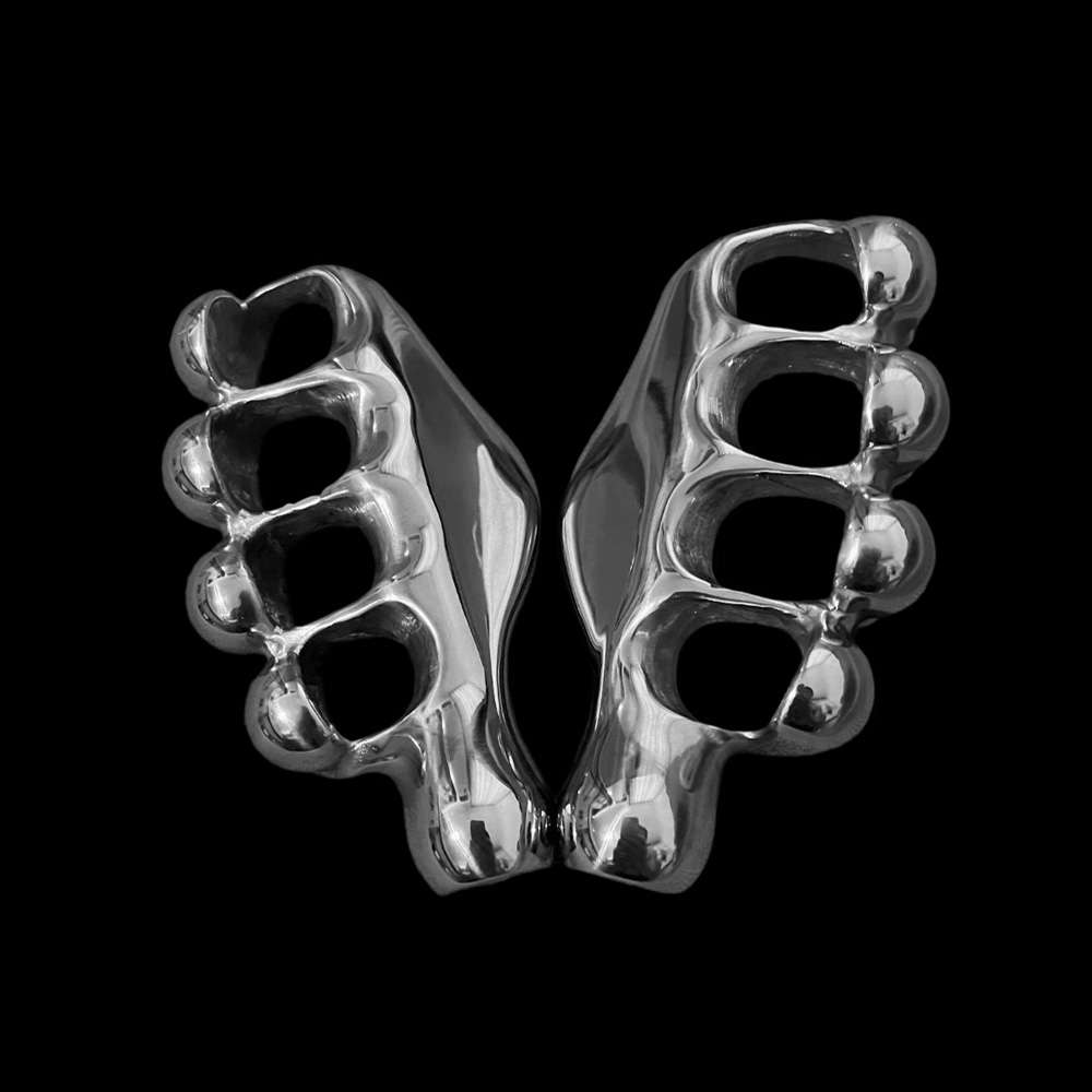 Five Finger Steel Knuckles - Stainless Steel Metal Knuckles for Men - Image 3