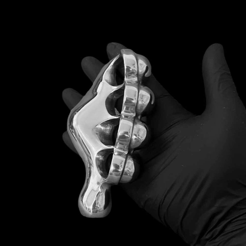 Five Finger Steel Knuckles - Stainless Steel Metal Knuckles for Men - Image 4